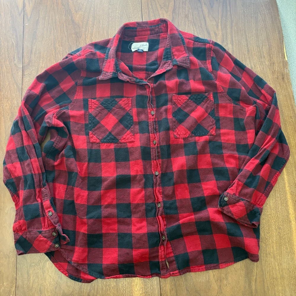 Universal Thread Red and Black Checkered Shirt